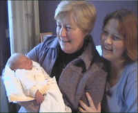 Jarno met mamma en Beppe (de mamma van mamma)